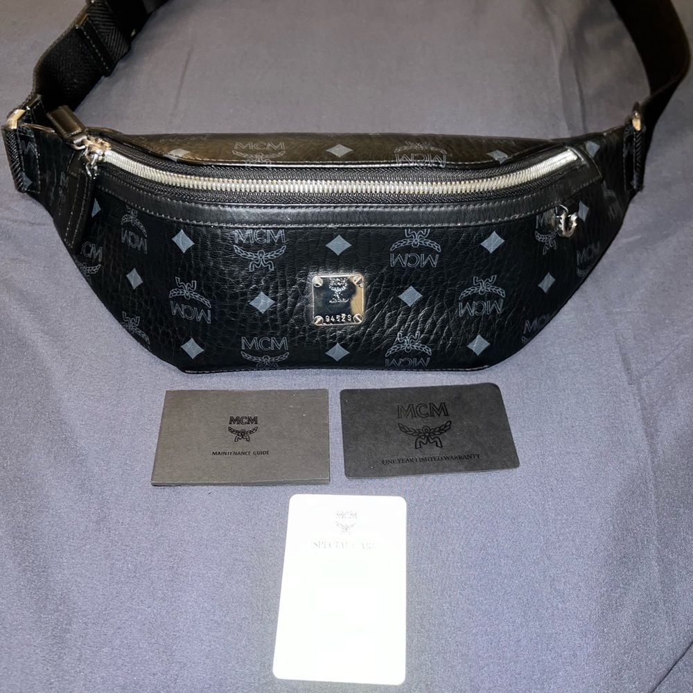 MCM FURSTEN BELT BAG IN VISETOS